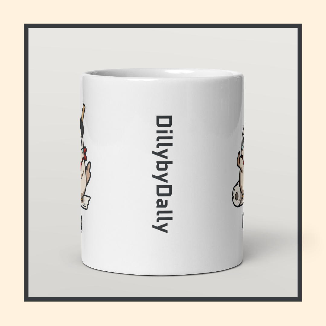 Billy Vibin' White Glossy Mug