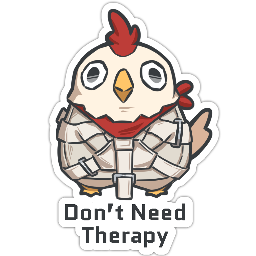 Billy "Don't Need Therapy" Sticker
