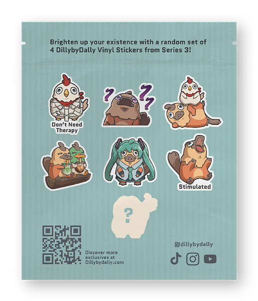 Mystery Sticker Pack Series 3