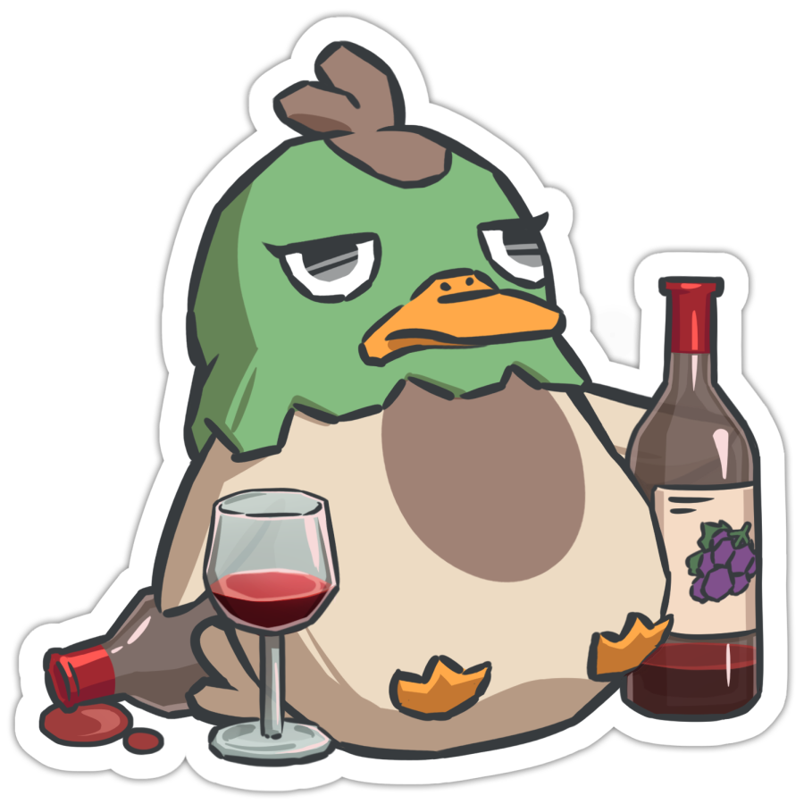 Wino Dally Sticker