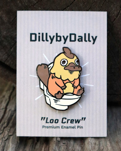 Dilly "Loo Crew" Enamel Pin