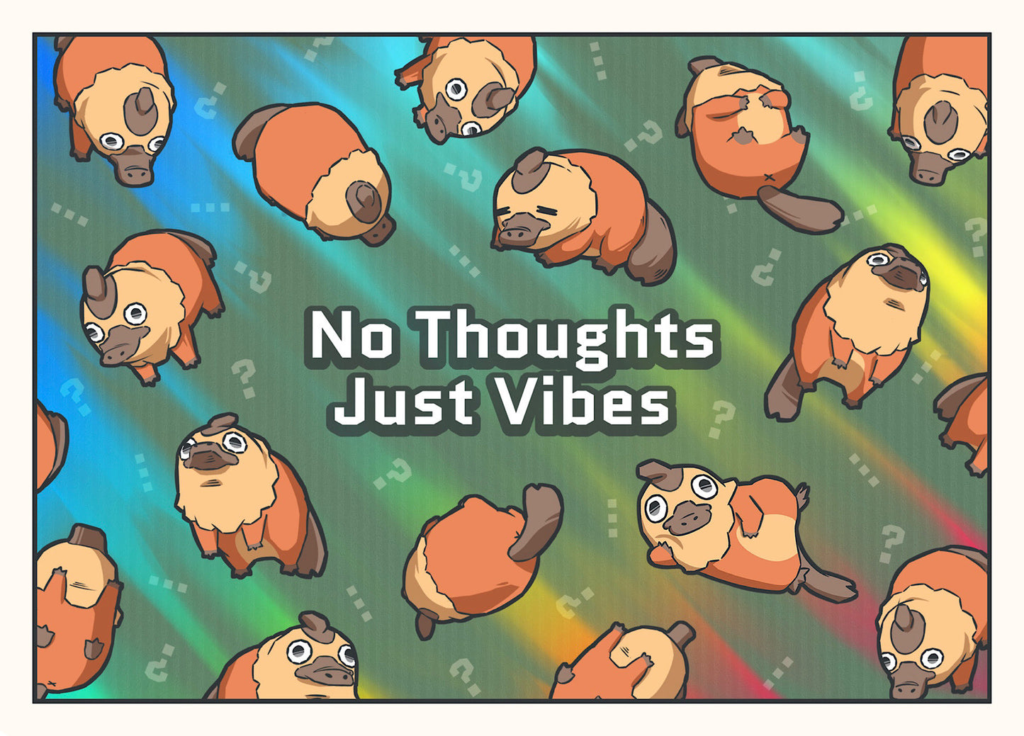 No Thoughts Just Vibes Print