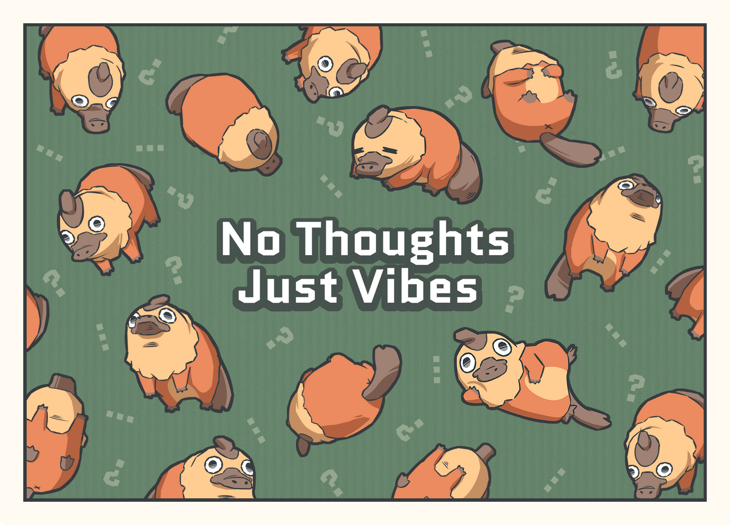 No Thoughts Just Vibes Print