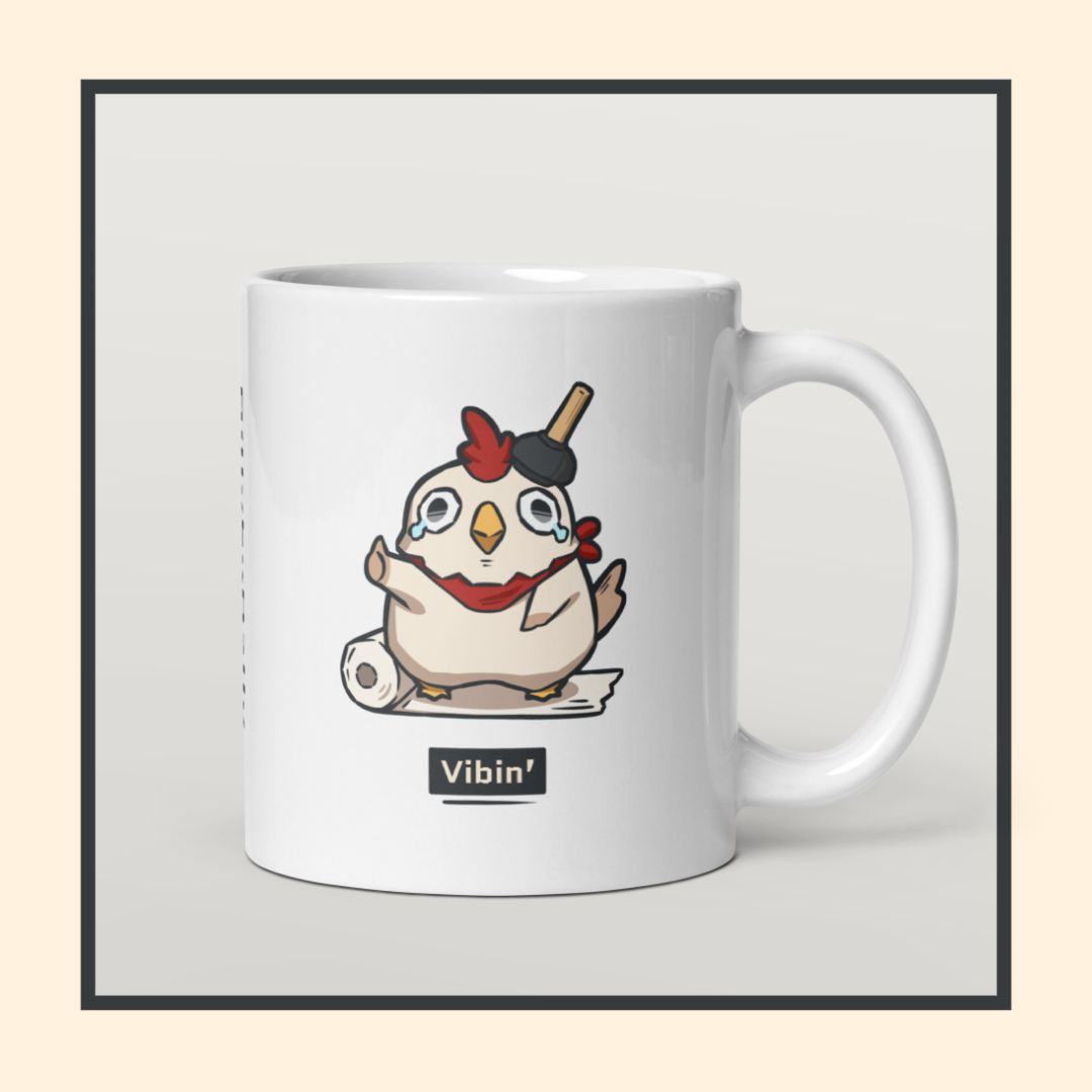Billy Vibin' White Glossy Mug