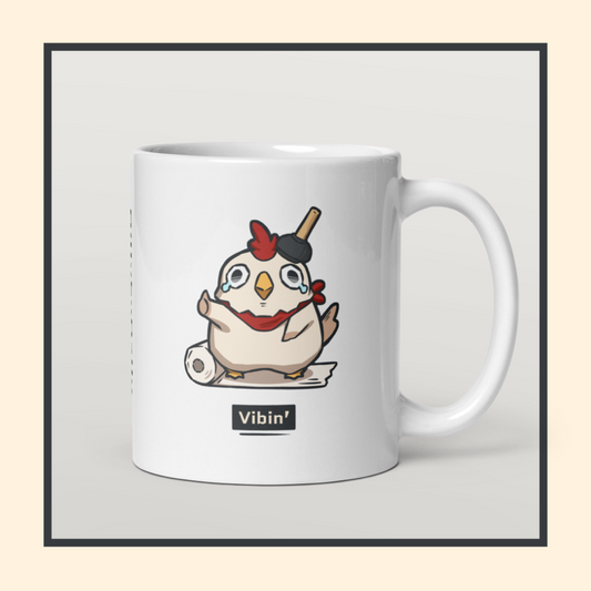 Billy Vibin' White Glossy Mug