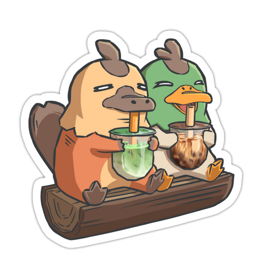 Dilly and Dally Boba Buddies Sticker
